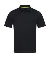 Heren Poloshirt Active Stedman ST8450 Black Opal